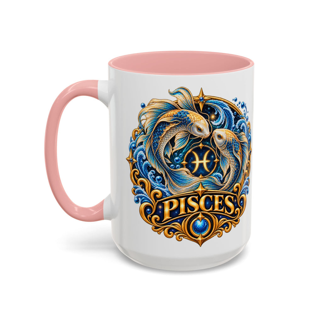 Pisces Zodiac Coffee Mug — Decorative Accent Astrology Mug (11/15oz)
