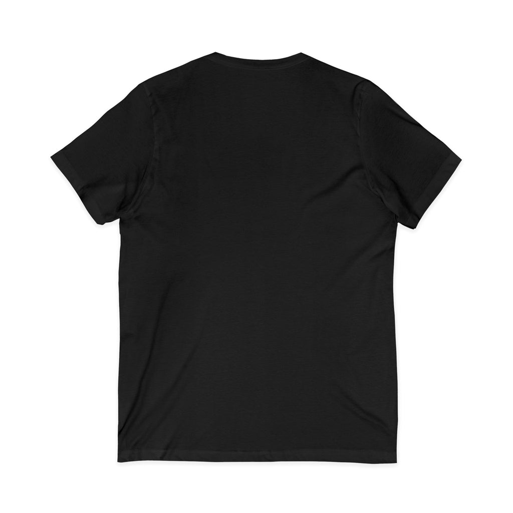 V-Neck Tee — Colorful Brushstroke Quote "To Avoid Criticism Say Nothing, Do Nothing, Be Nothing"