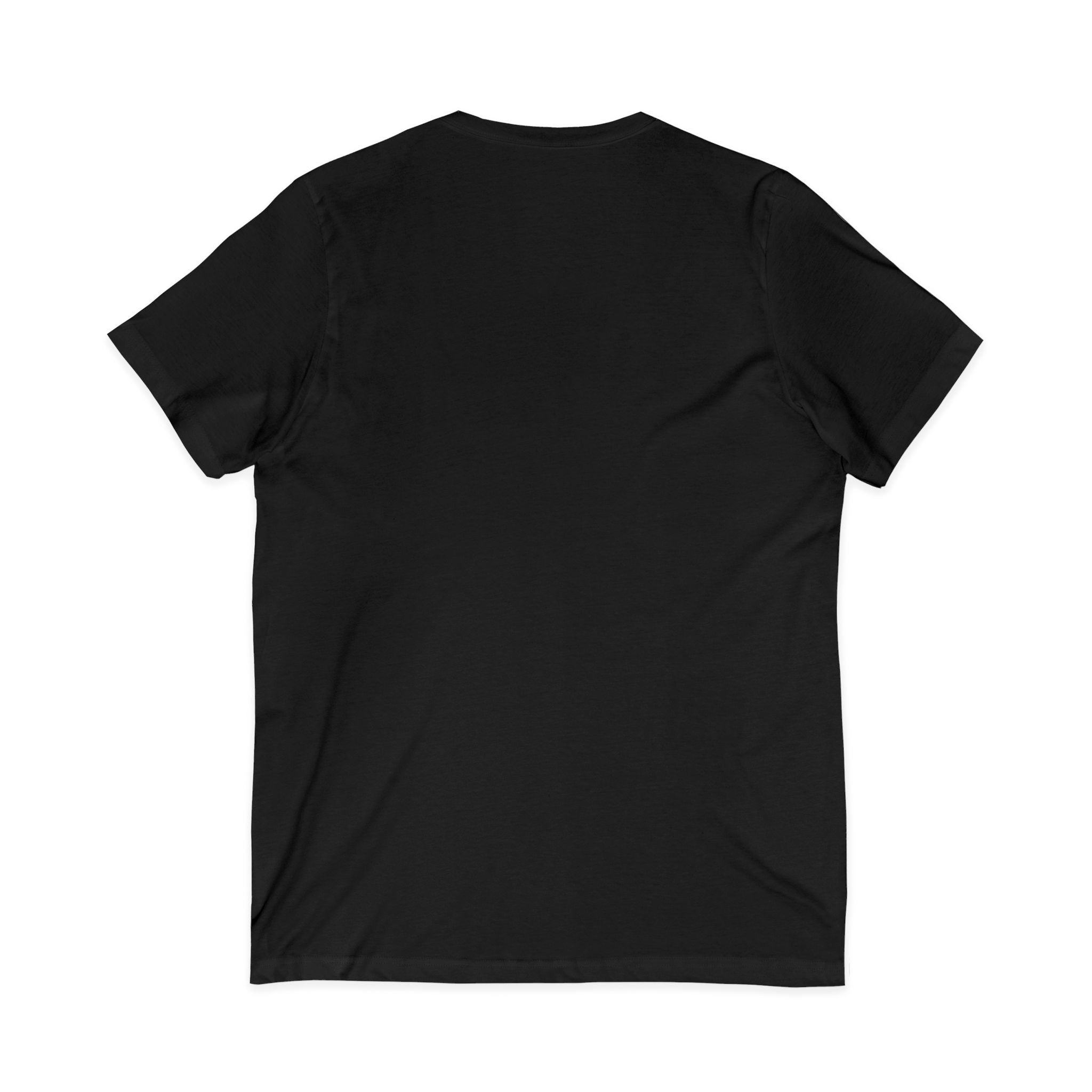 V-Neck Tee — Colorful Brushstroke Quote "To Avoid Criticism Say Nothing, Do Nothing, Be Nothing"