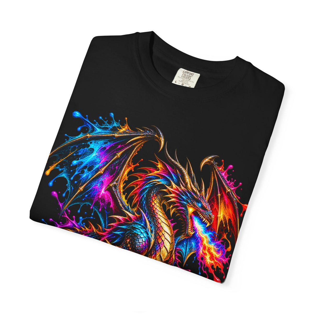 Vibrant Watercolor Dragon T-Shirt