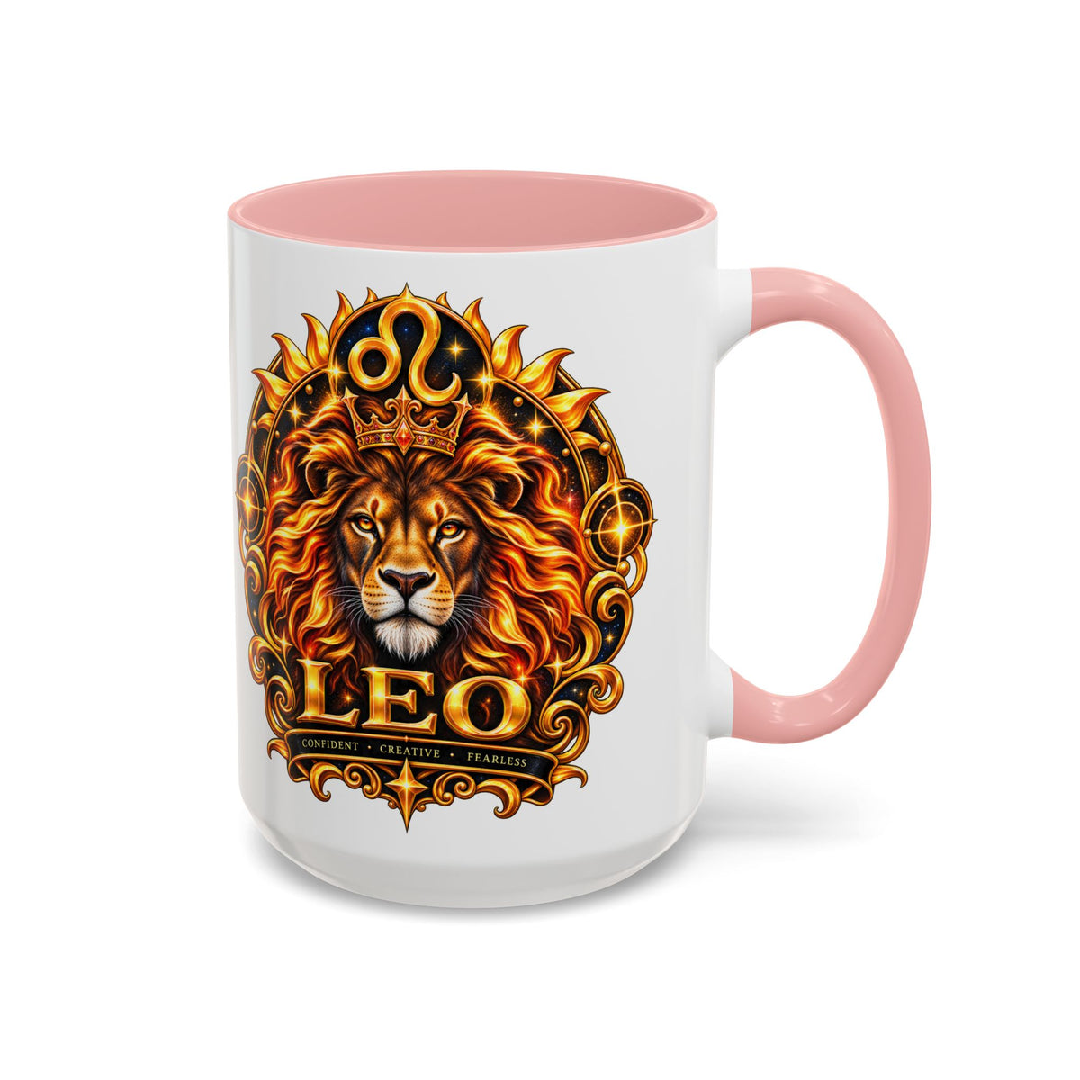 Leo Zodiac Lion Coffee Mug — Astrological Birthday Gift (11/15oz)