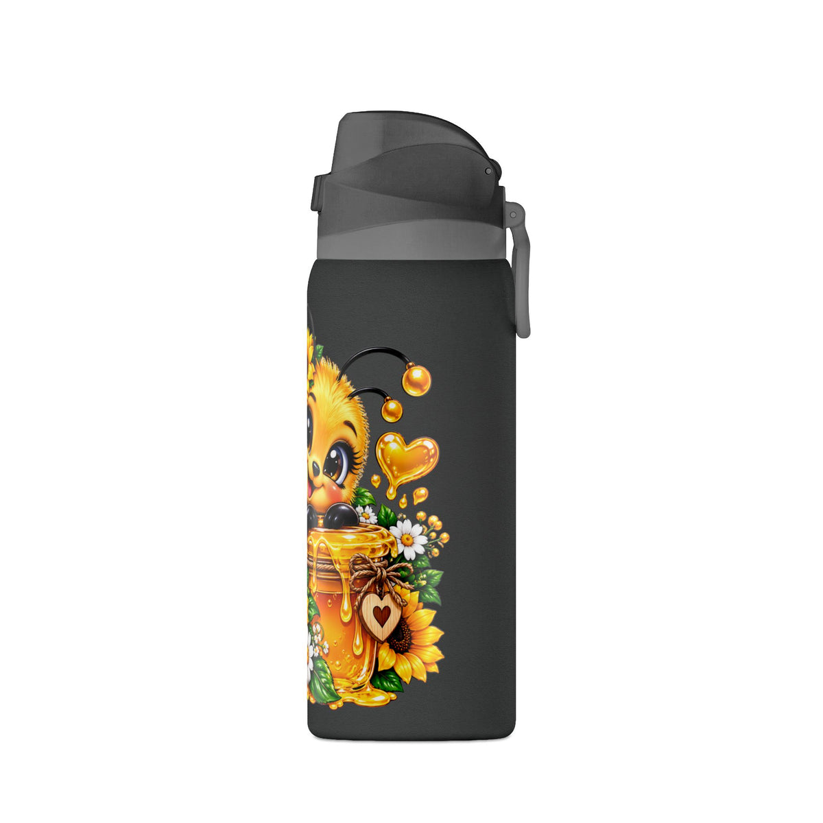 Bee and Sunflower Insulated Water Bottle