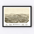 Vintage Map of Malborough, New York 1891