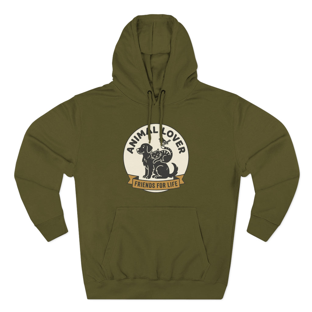 Animal Lover Hoodie – Friends For Life Graphic Pullover
