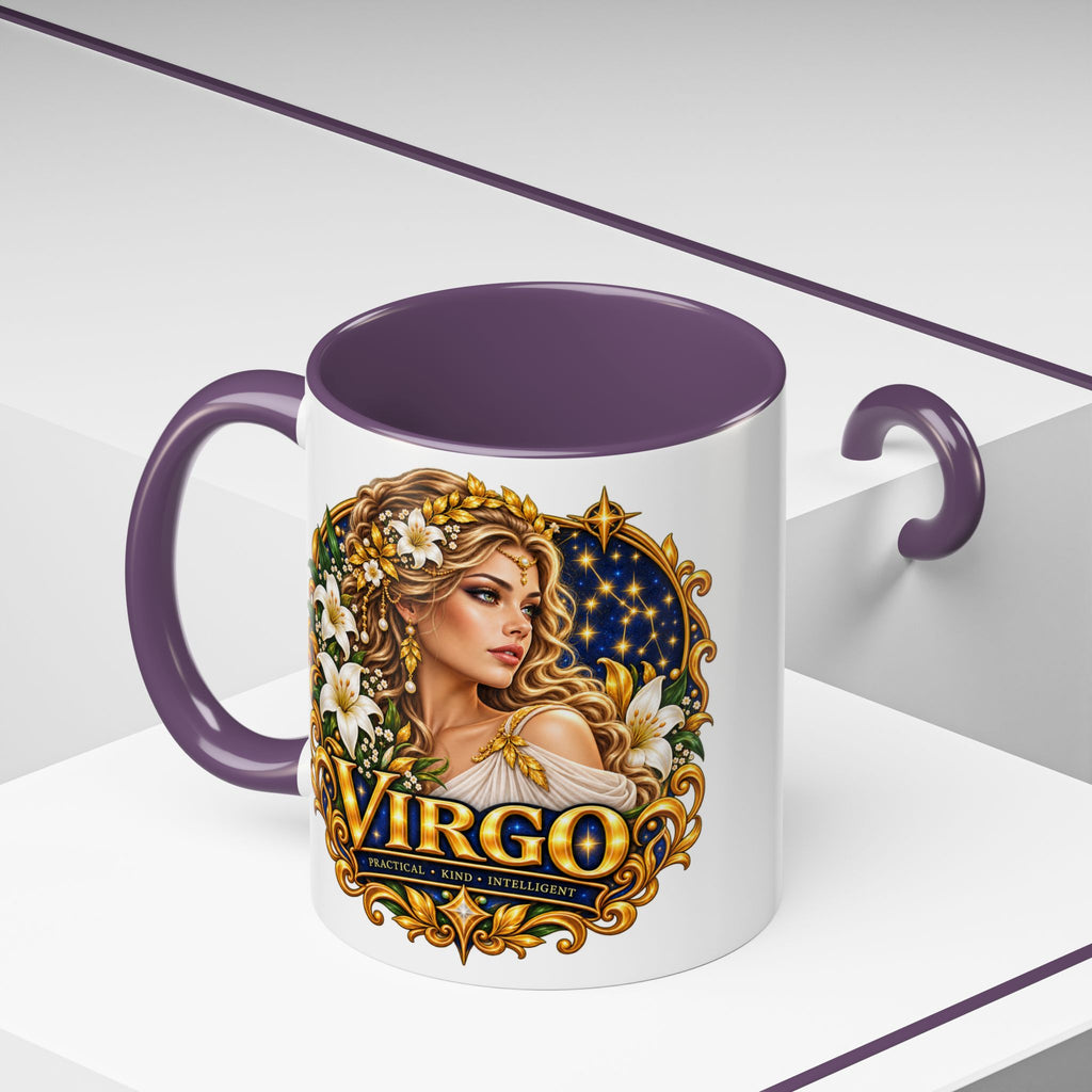 Virgo Zodiac Coffee Mug — Astrology Gift Mug (11/15oz)