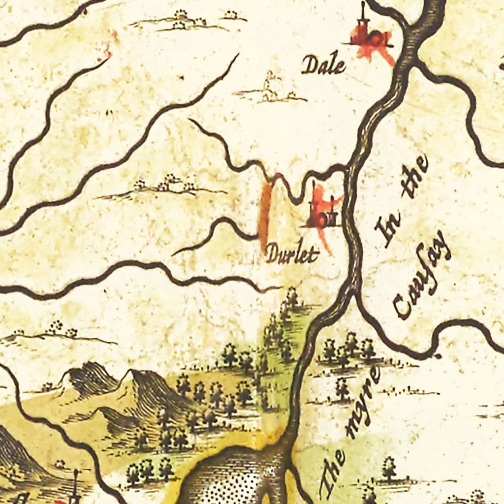Vintage Map of Caithness, Scotland 1665