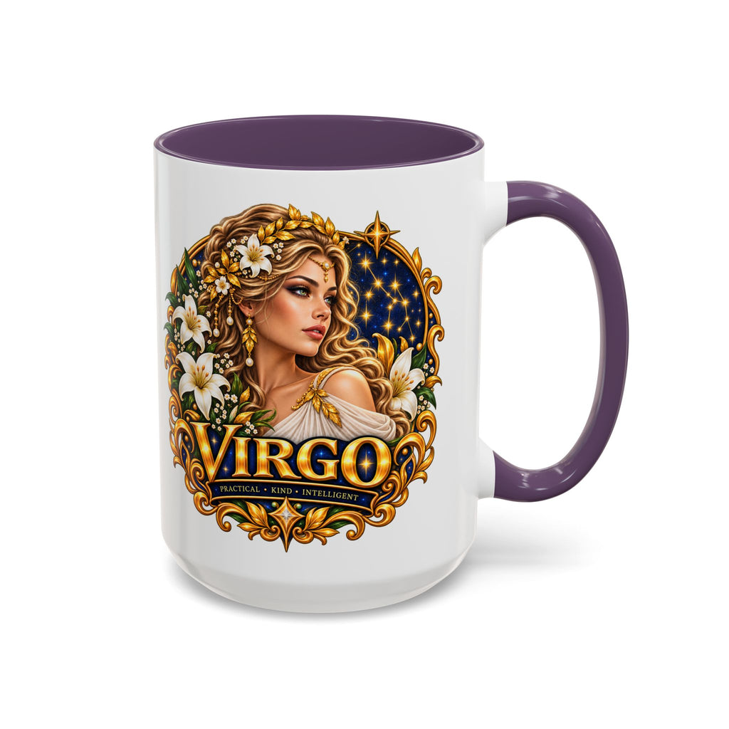 Virgo Zodiac Coffee Mug — Astrology Gift Mug (11/15oz)