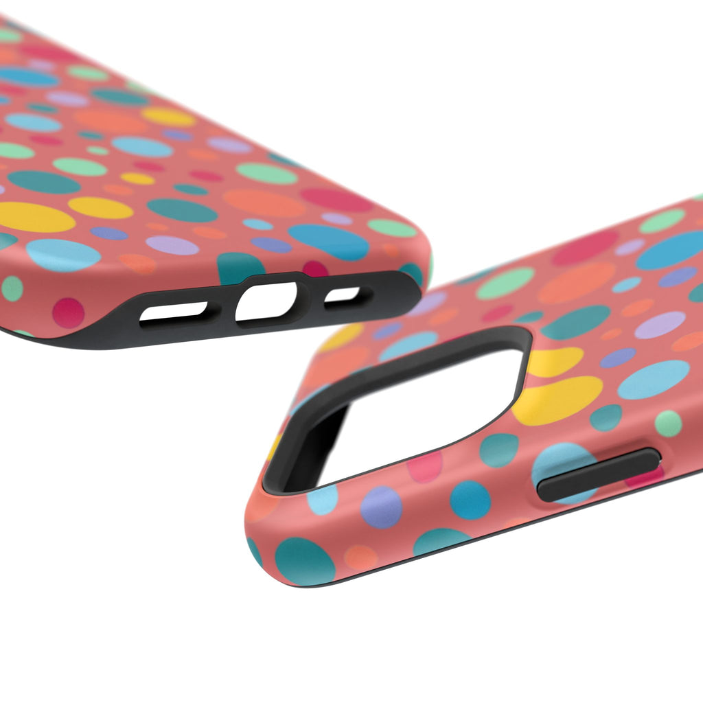 Colorful Polka Dot Magnetic Phone Case — Impact-Resistant, Vibrant Retro Dots