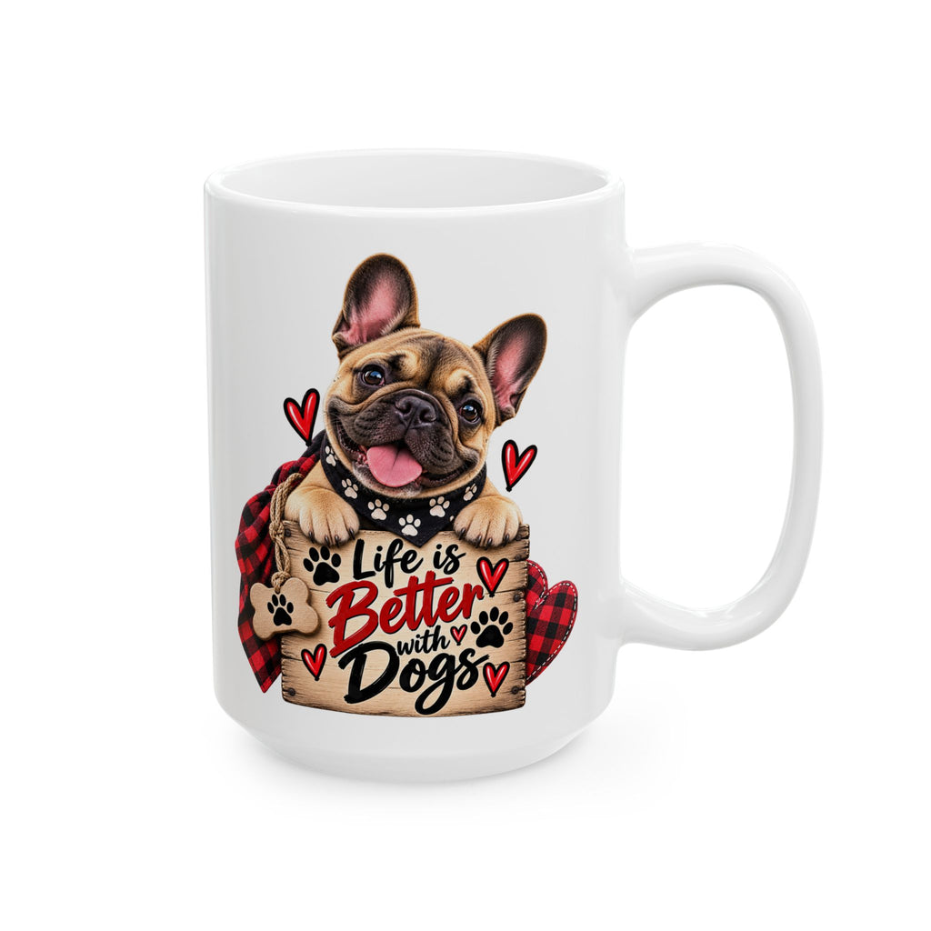 Valentine Puppy Heart Ceramic Mug (11oz & 15oz)