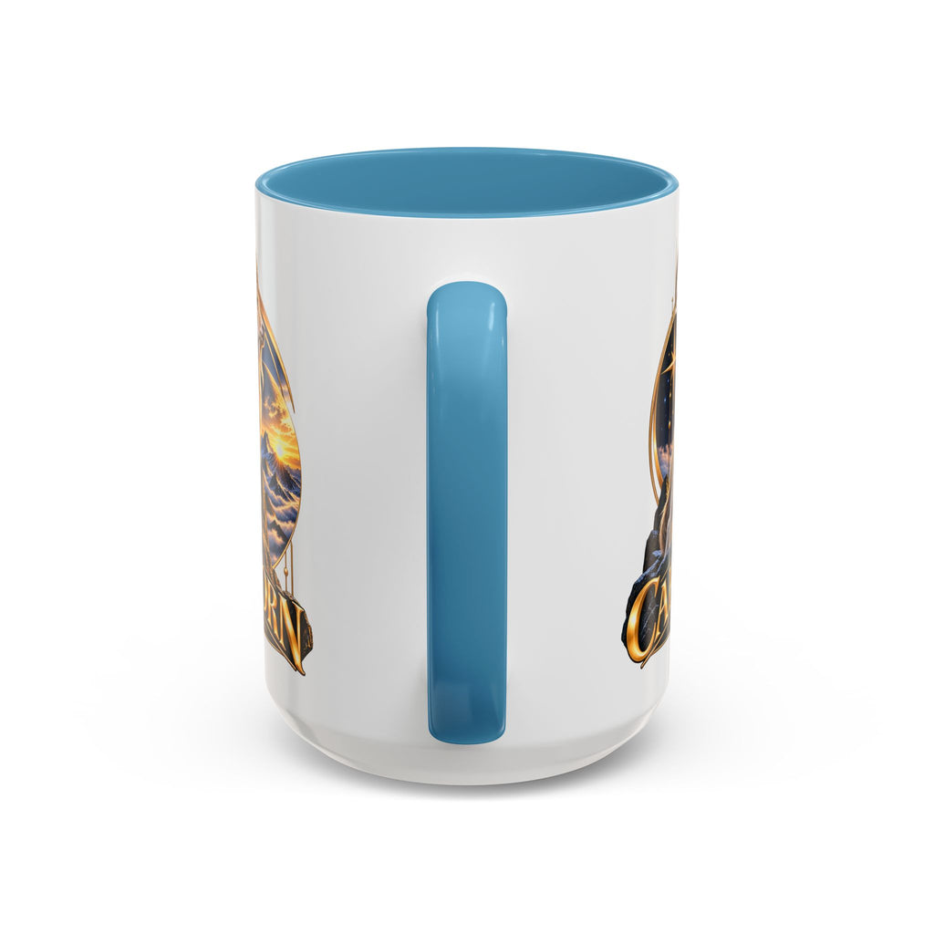 Capricorn Zodiac Coffee Mug — Astrological Goat Accent Mug (11/15oz)