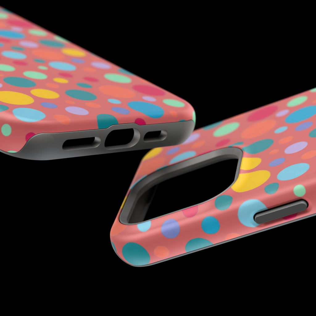 Colorful Polka Dot Magnetic Phone Case — Impact-Resistant, Vibrant Retro Dots