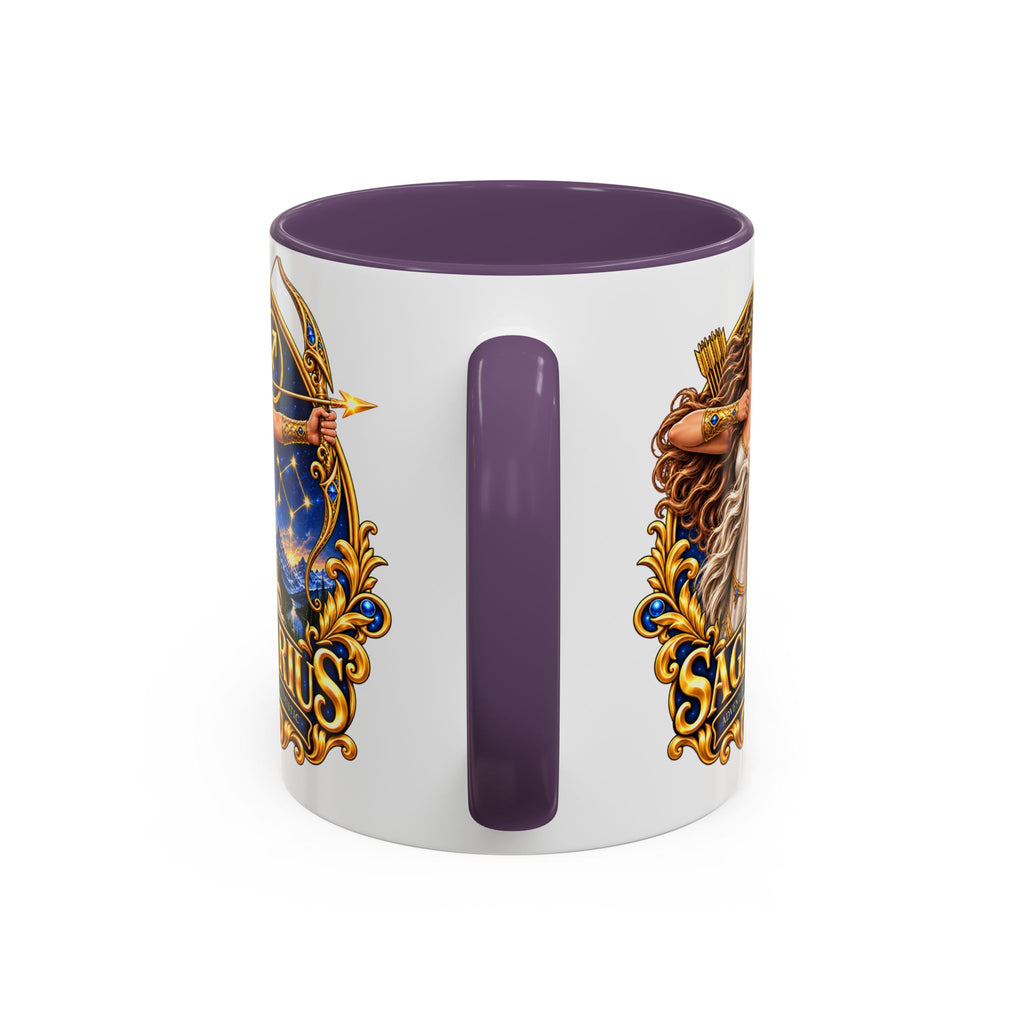 Sagittarius Accent Coffee Mug — Zodiac Archer Design (11/15oz)