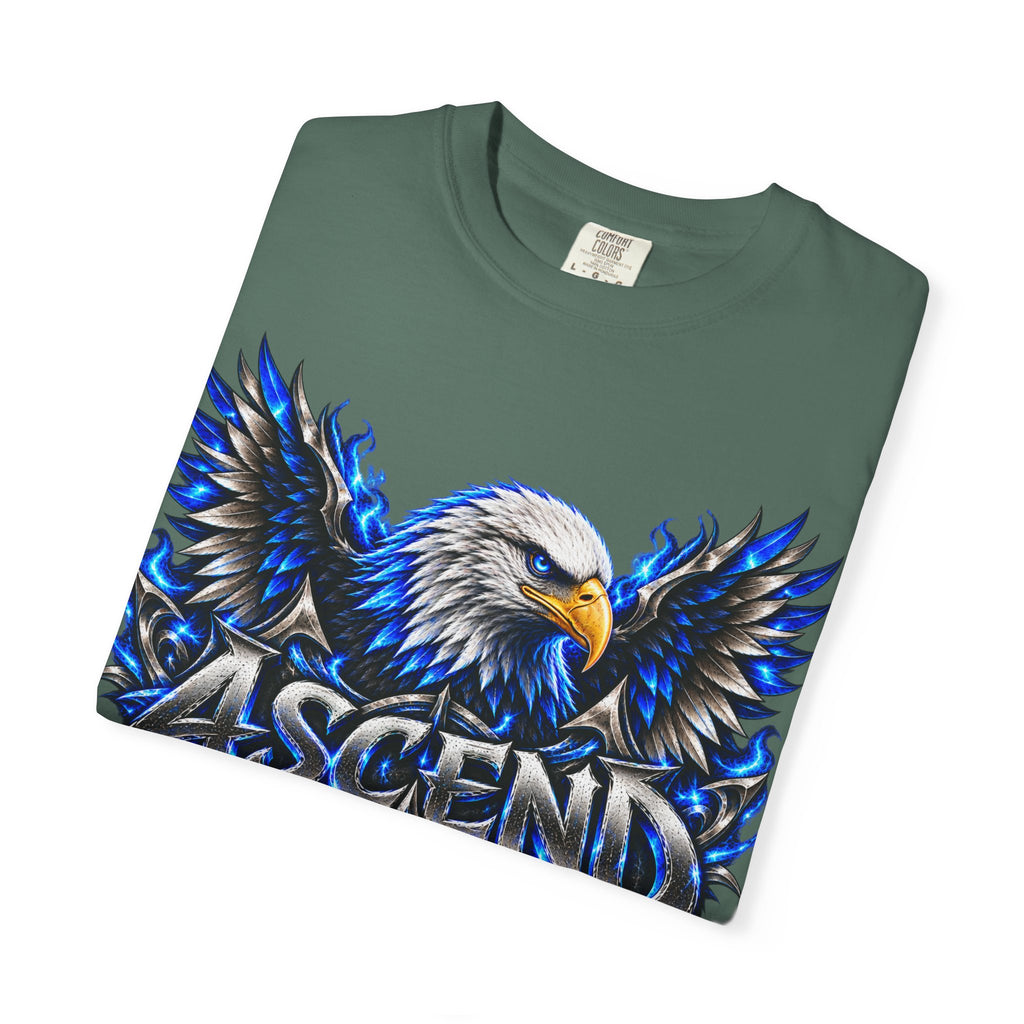 Ascend Eagle T-Shirt — Bold Blue Eagle Graphic Tee