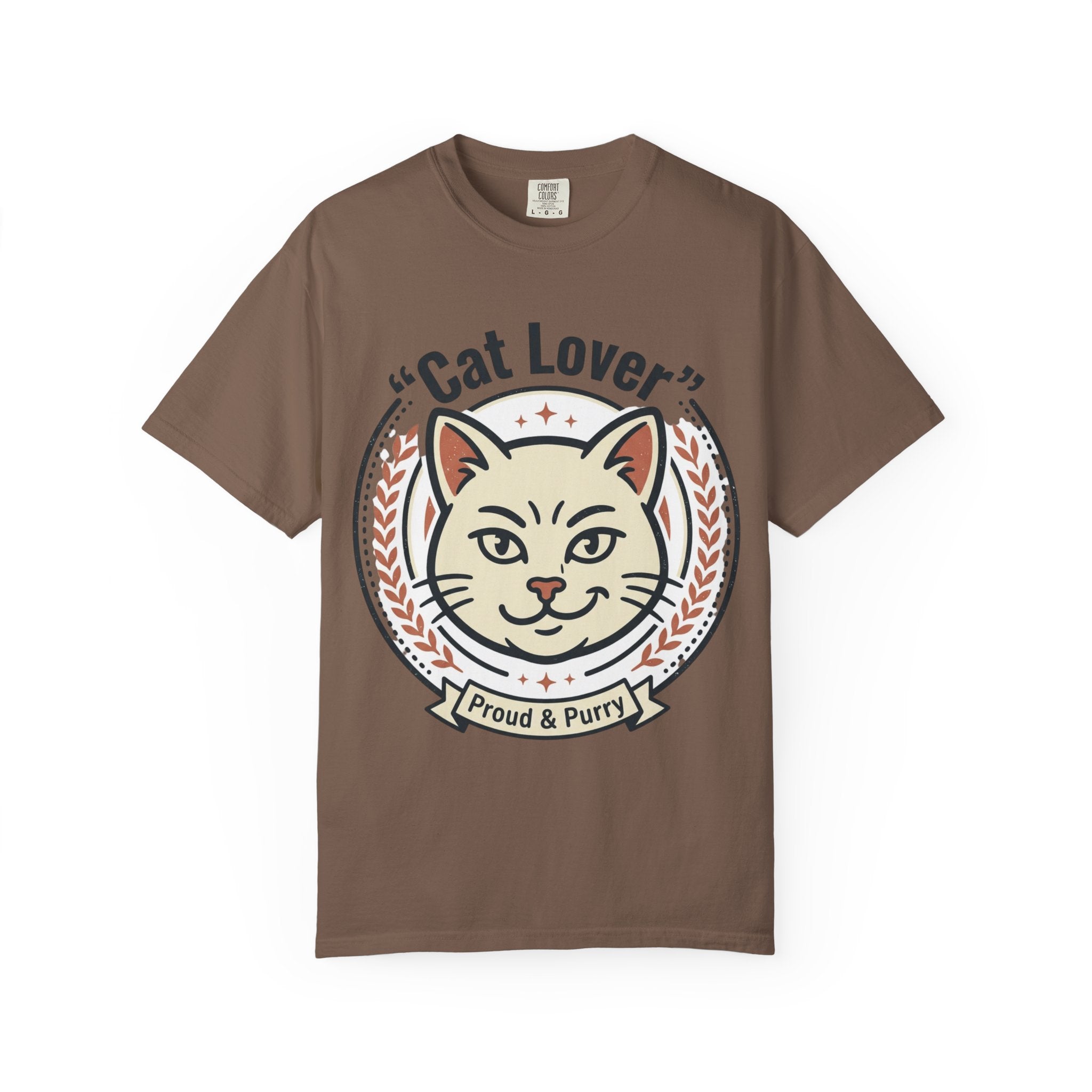 Cat Lover T-Shirt — "Proud & Purry" Retro Cat Graphic Tee