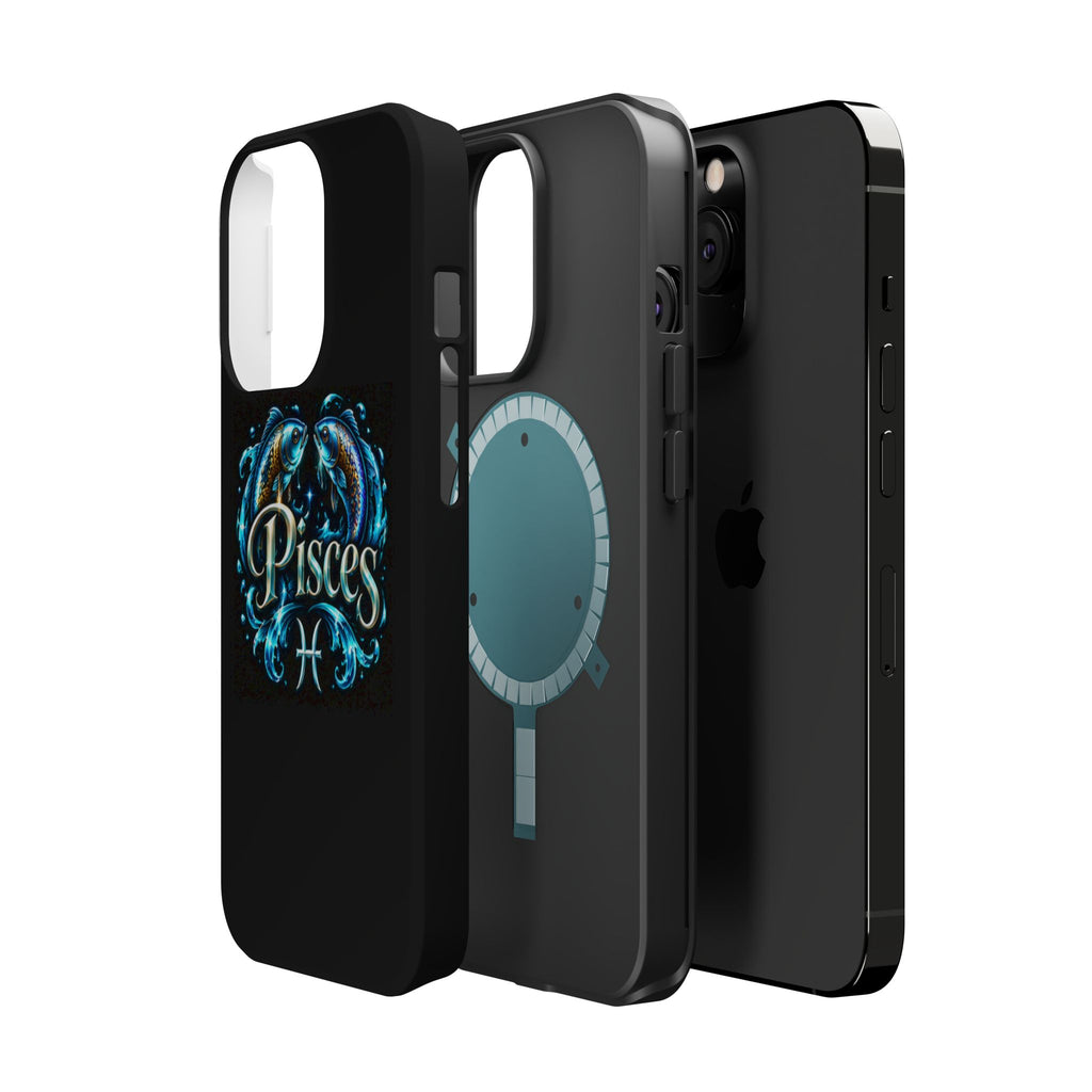 Pisces Magnetic Impact-Resistant Phone Case — Zodiac Fish Astrology Design