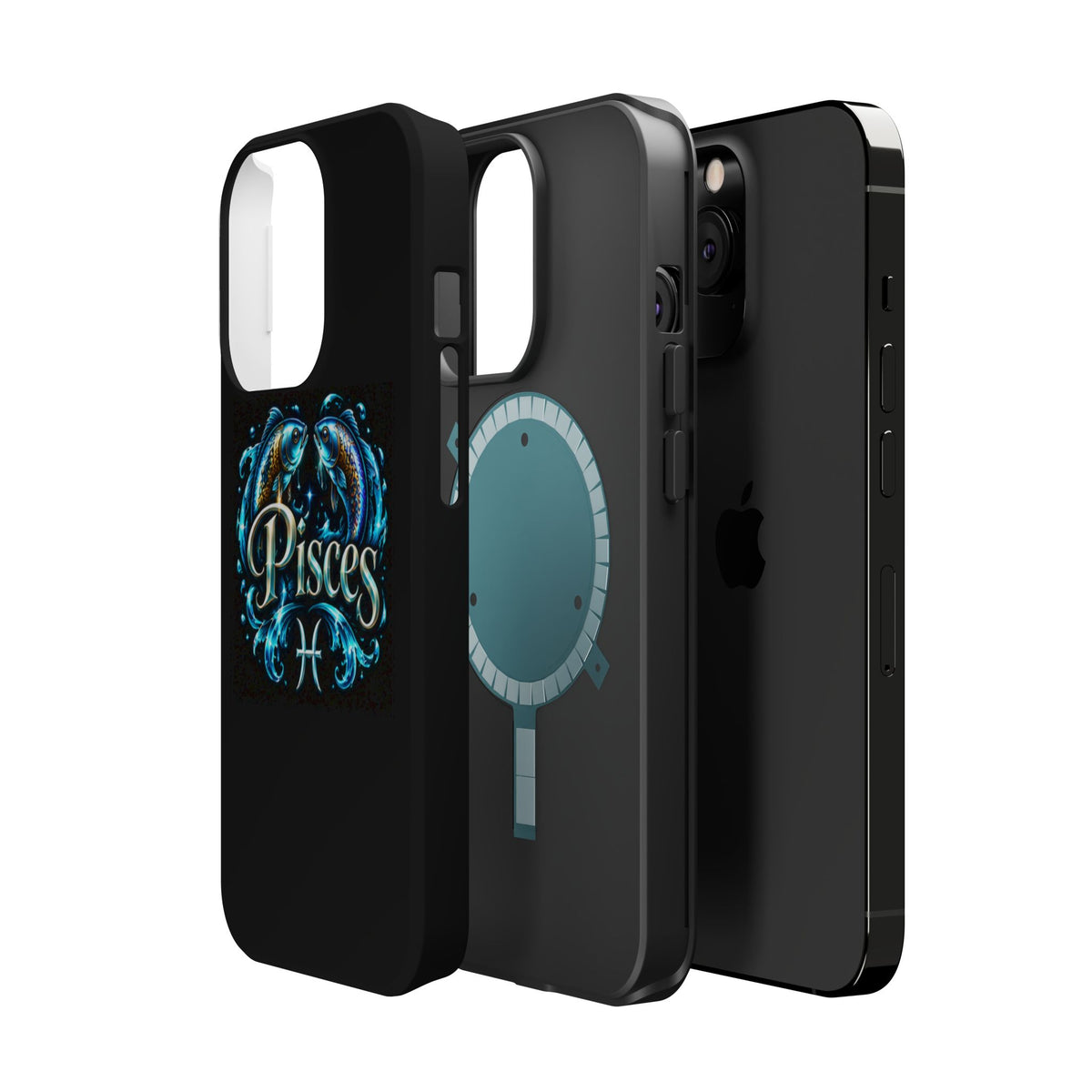 Pisces Magnetic Impact-Resistant Phone Case — Zodiac Fish Astrology Design