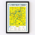 Vintage Verde Valley, AZ Map 1950