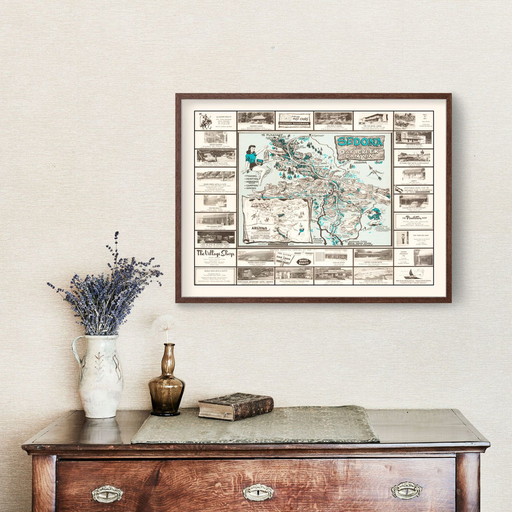 Vintage Sedona Map 1958