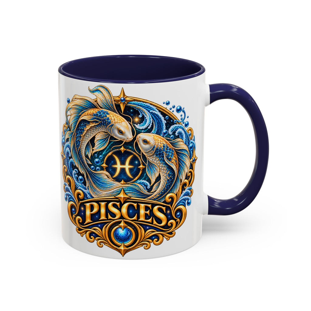 Pisces Zodiac Coffee Mug — Decorative Accent Astrology Mug (11/15oz)