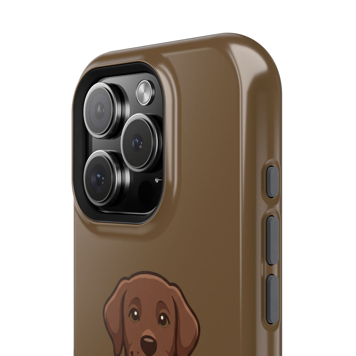Chocolate Labrador Phone Case — Cute Dog Impact‑Resistant iPhone Cover