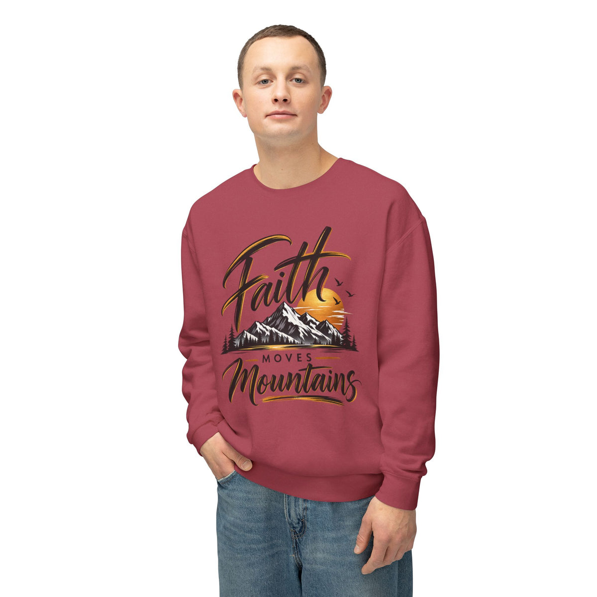 Faith Moves Mountains Crewneck Sweatshirt