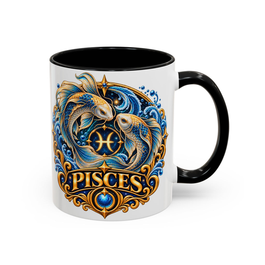 Pisces Zodiac Coffee Mug — Decorative Accent Astrology Mug (11/15oz)
