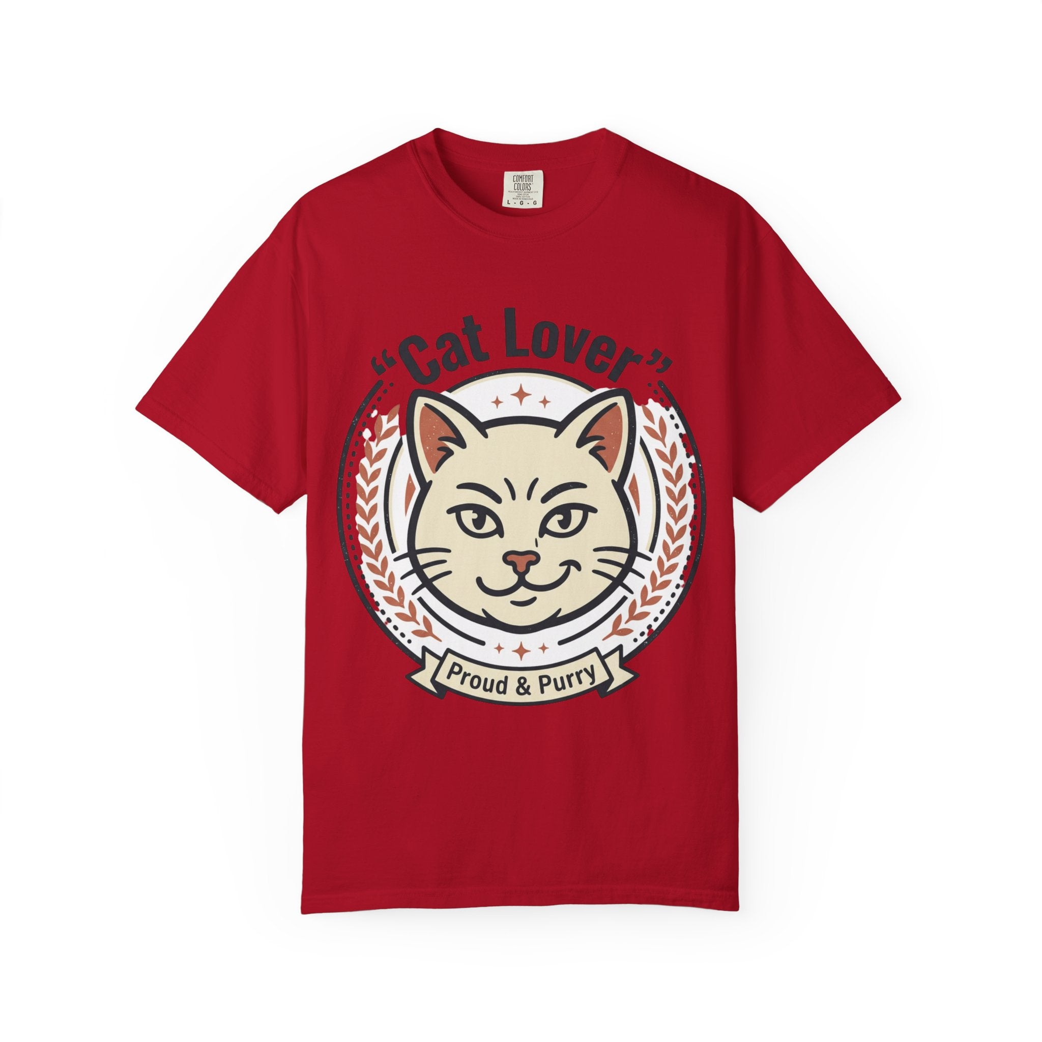 Cat Lover T-Shirt — "Proud & Purry" Retro Cat Graphic Tee