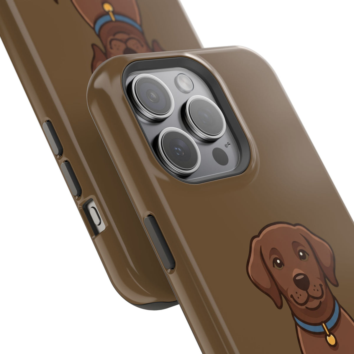 Chocolate Labrador Phone Case — Cute Dog Impact‑Resistant iPhone Cover