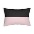 Black/Pink Lumbar Pillow