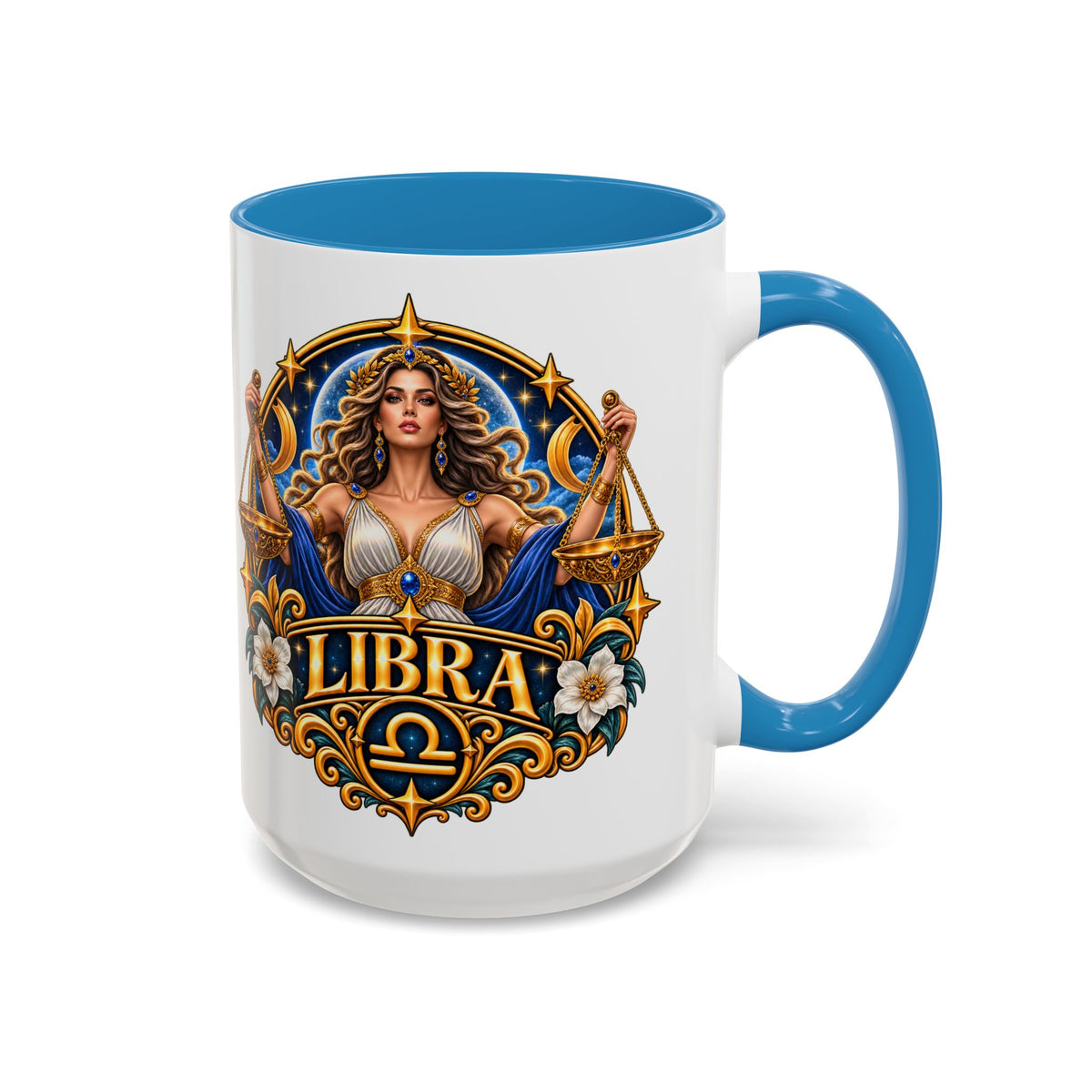 Libra Zodiac Coffee Mug – Elegant Horoscope Astrology Gift (11/15oz)