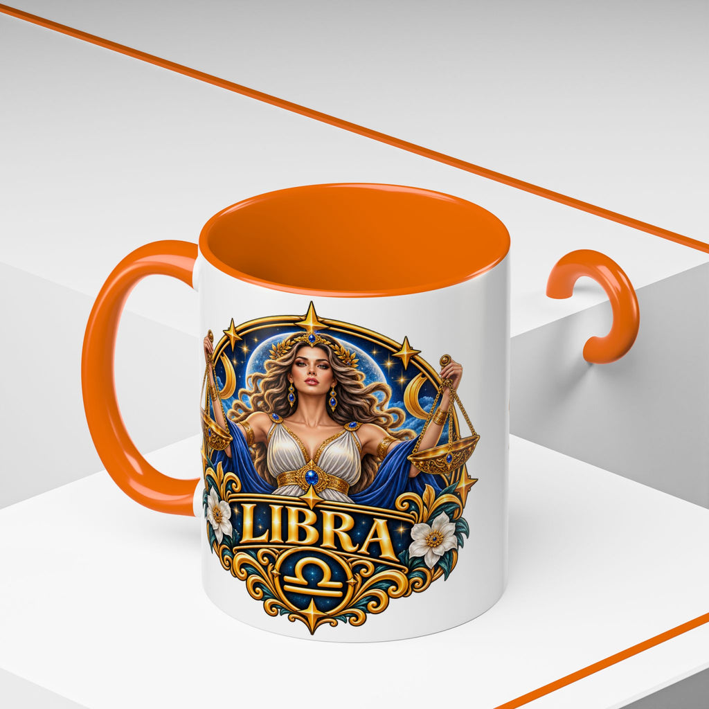 Libra Zodiac Coffee Mug – Elegant Horoscope Astrology Gift (11/15oz)