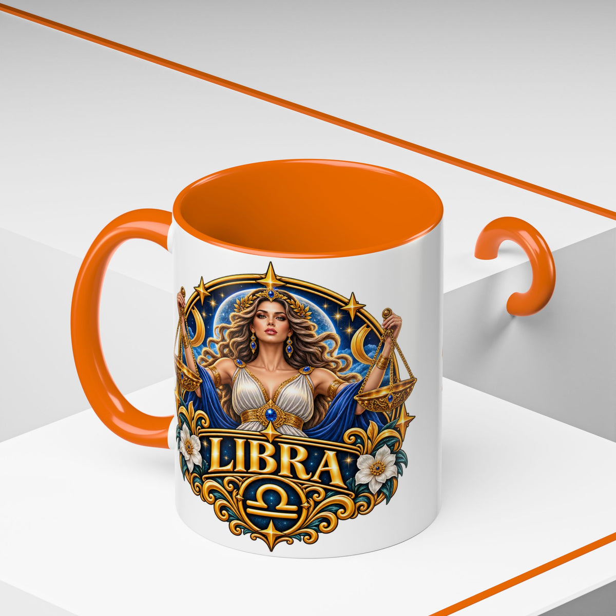 Libra Zodiac Coffee Mug – Elegant Horoscope Astrology Gift (11/15oz)