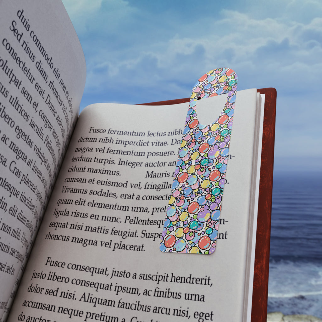 Bubble Pattern Bookmark — Colorful Pastel Bubbles Reading Bookmark