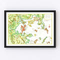Vintage Map of Boston, Massachusetts 1788