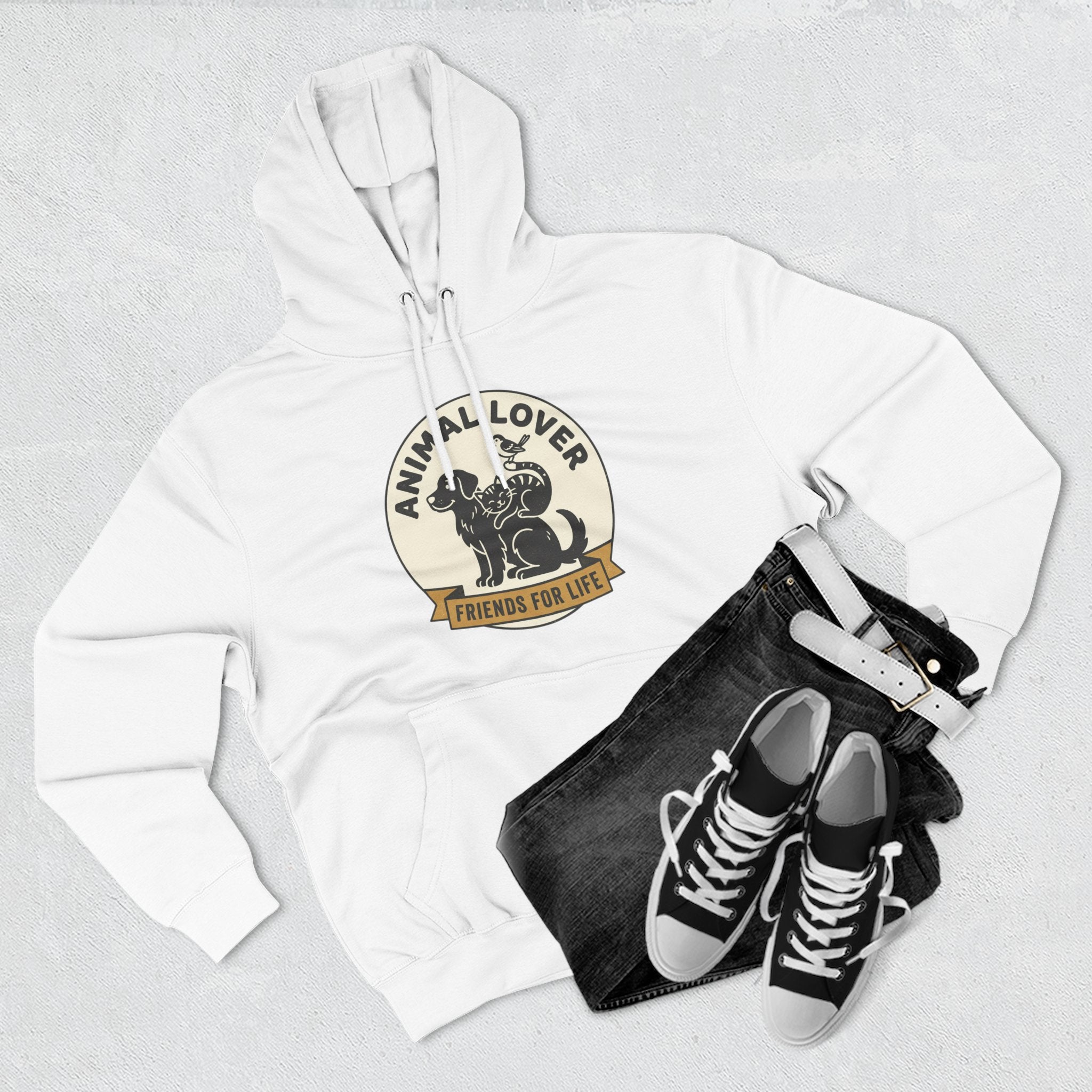 Animal Lover Hoodie – Friends For Life Graphic Pullover
