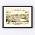 Vintage Map of Oakdale, Massachusetts 1891