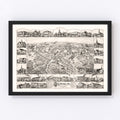 Vintage Map of Franklin, Massachusetts 1888