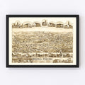 Vintage Map of Wakefield, Rhode Island 1888