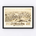 Vintage Map of Millville, Massachusetts 1887