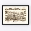 Vintage Map of Grafton, Massachusetts 1887
