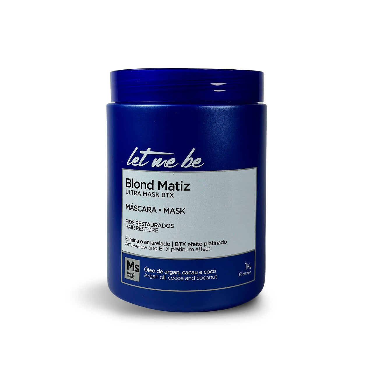 Let Me Be Platinum Blond Toning Hair Mask Repair, Smooth, Anti-Yellow