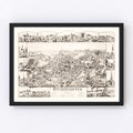 Vintage Map of Bridgewater, Massachusetts 1887