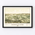 Vintage Map of Chapinville, Massachusetts 1887