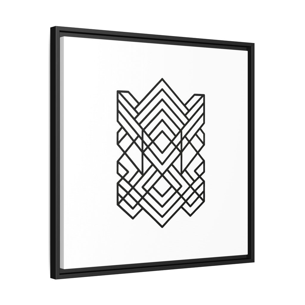 Framed Geometric Art Canvas