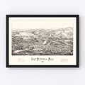 Vintage Map of East Pepperell, Massachusetts 1886