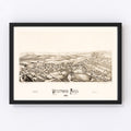 Vintage Map of Westford, Massachusetts 1886