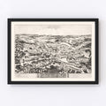 Vintage Map of Ballardvale, Massachusetts 1885