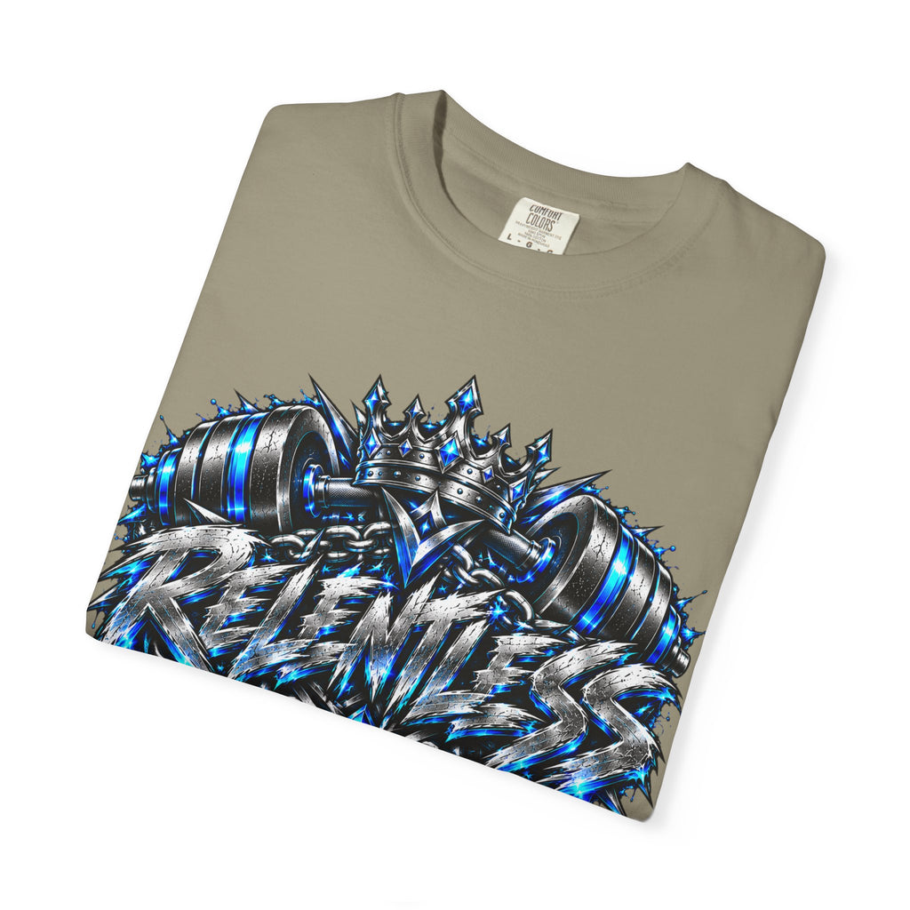 T-Shirt — Metallic Crown Graffiti Heart Graphic Tee