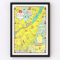 Vintage Map of Saguenay, 1948