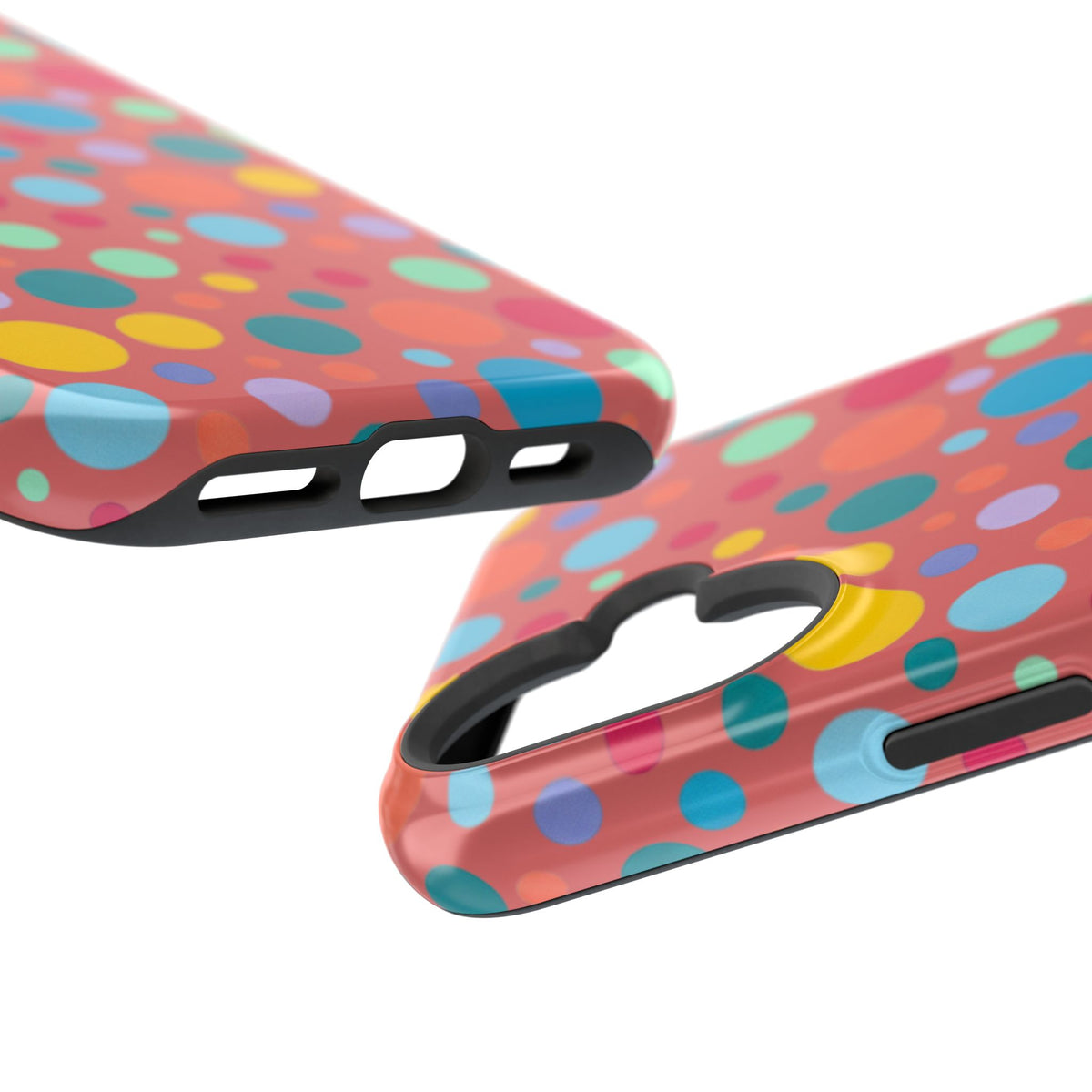 Colorful Polka Dot Magnetic Phone Case — Impact-Resistant, Vibrant Retro Dots